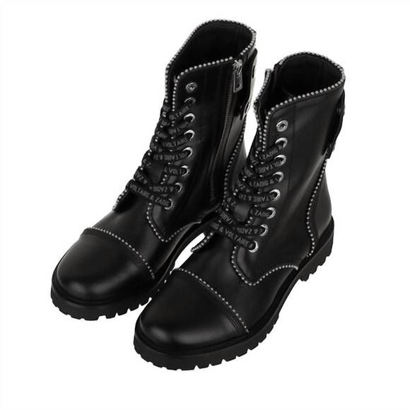NEW ZADIG & VOLTAIRE joe smooth boots in black - Picture 4 of 4